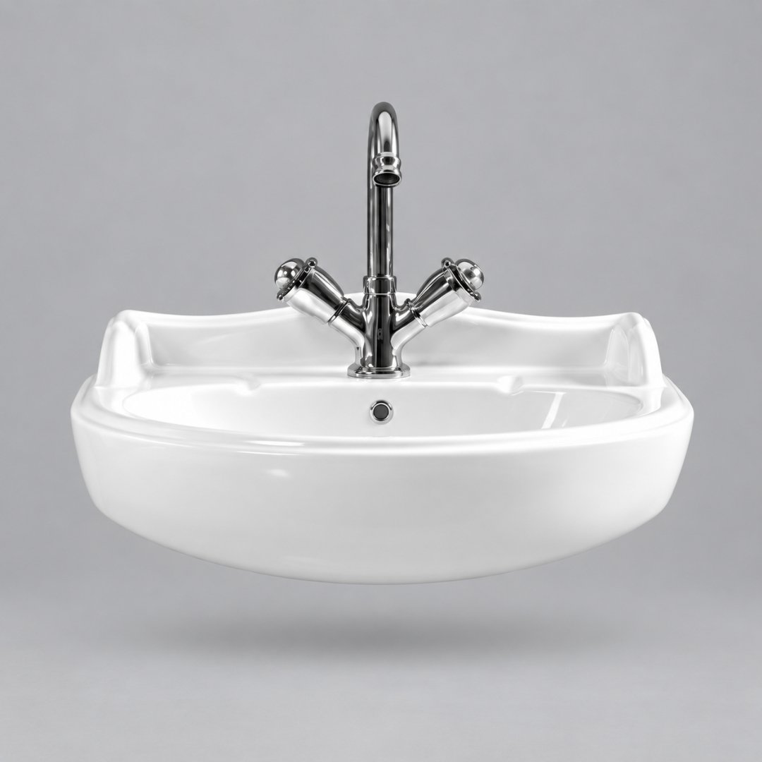 Sonet Serena, washbasin with pedestal (view 4)